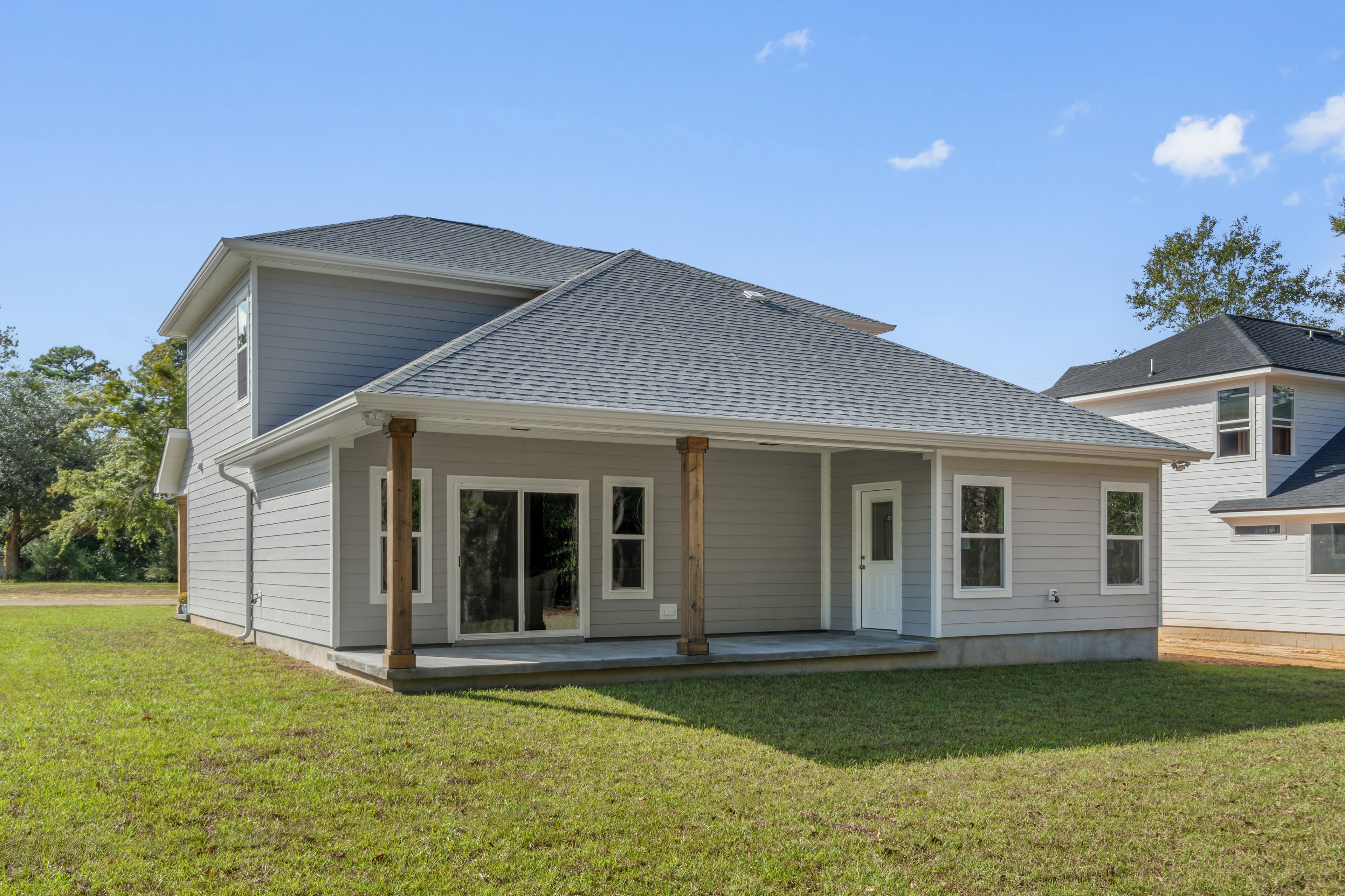 Finished roof and exterior on a Panhandle home