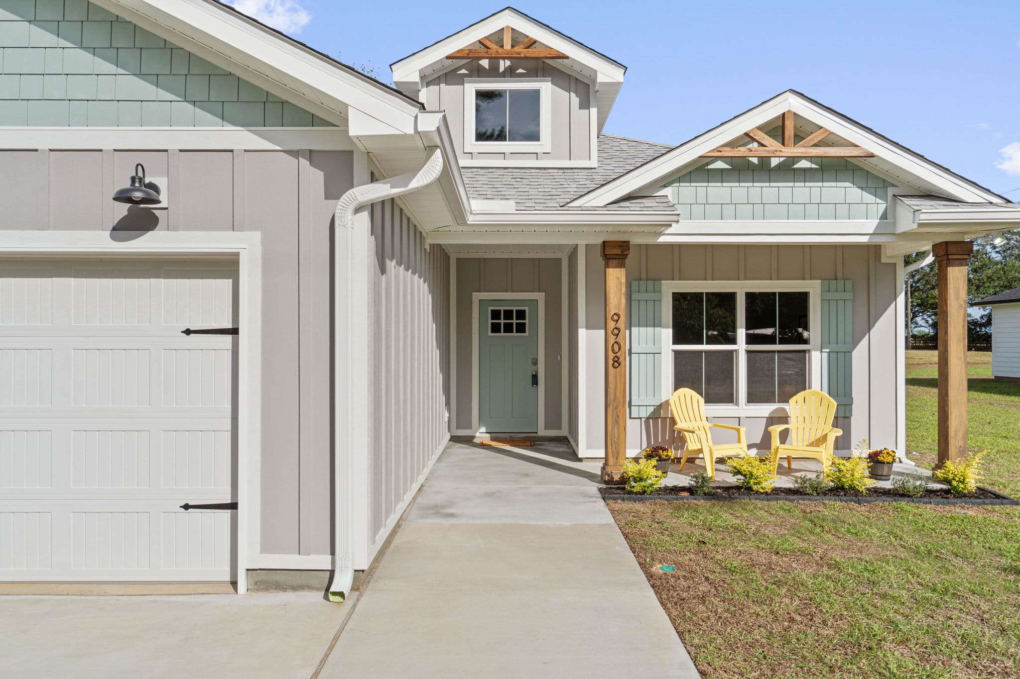 New roof on a single-story home